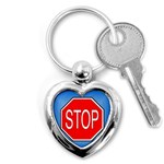 stopsign Key Chain (Heart)
