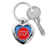 stopsign Key Chain (Heart)