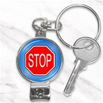 stopsign Nail Clippers Key Chain