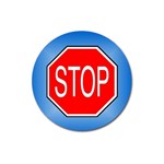 stopsign Magnet 3  (Round)