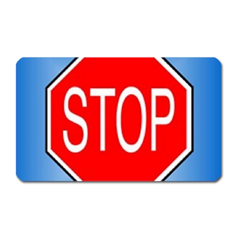 stopsign Magnet (Rectangular) from UrbanLoad.com Front