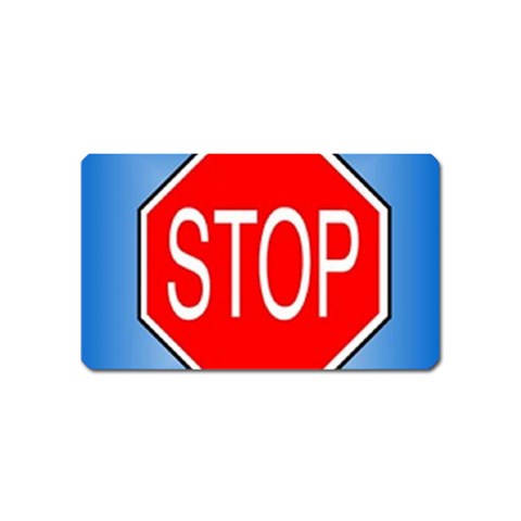 stopsign Magnet (Name Card) from UrbanLoad.com Front