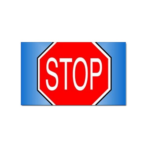 stopsign Sticker Rectangular (10 pack) from UrbanLoad.com Front