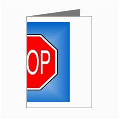 stopsign Mini Greeting Card from UrbanLoad.com Left