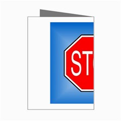 stopsign Mini Greeting Card from UrbanLoad.com Right