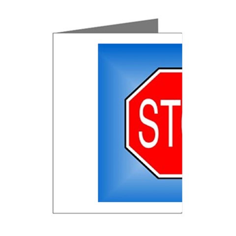 stopsign Mini Greeting Cards (Pkg of 8) from UrbanLoad.com Right