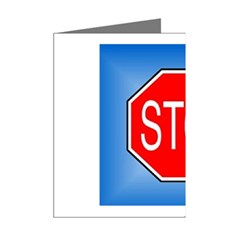 stopsign Mini Greeting Cards (Pkg of 8) from UrbanLoad.com Right