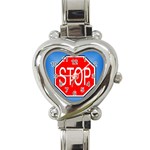 stopsign Heart Italian Charm Watch