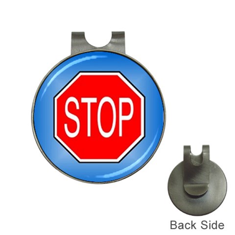 stopsign Golf Ball Marker Hat Clip from UrbanLoad.com Front