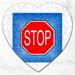 stopsign Jigsaw Puzzle (Heart)