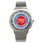 stopsign Stainless Steel Watch