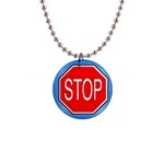 stopsign 1  Button Necklace