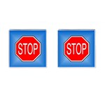 stopsign Cufflinks (Square)