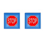 stopsign Cufflinks (Square)