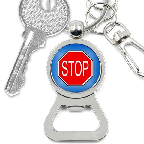 stopsign Bottle Opener Key Chain from UrbanLoad.com Front