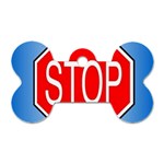 stopsign Dog Tag Bone (One Side)