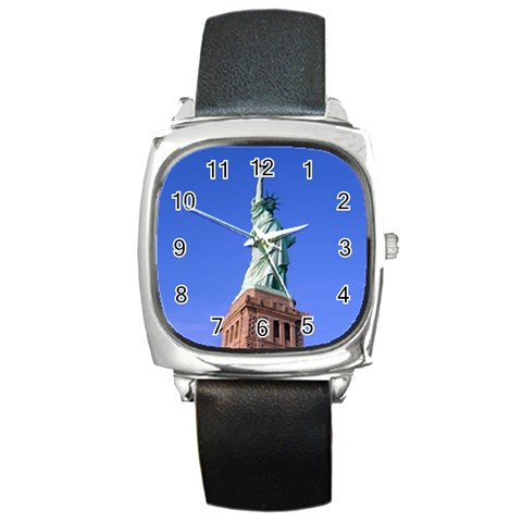 statue Square Metal Watch from UrbanLoad.com Front