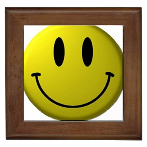 smiley face Framed Tile from UrbanLoad.com Front