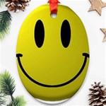 smiley face Ornament (Oval)