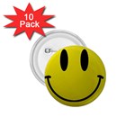 smiley face 1.75  Button (10 pack) 