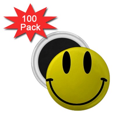 smiley face 1.75  Magnet (100 pack)  from UrbanLoad.com Front