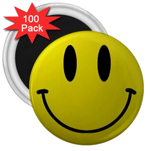 smiley face 3  Magnet (100 pack) from UrbanLoad.com Front