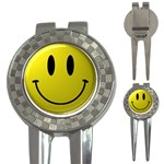 smiley face 3-in-1 Golf Divot