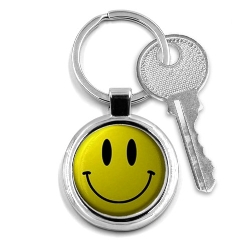 smiley face Key Chain (Round) from UrbanLoad.com Front
