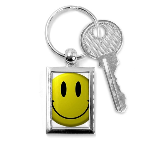 smiley face Key Chain (Rectangle) from UrbanLoad.com Front