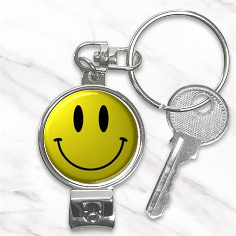 smiley face Nail Clippers Key Chain from UrbanLoad.com Front