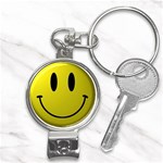 smiley face Nail Clippers Key Chain