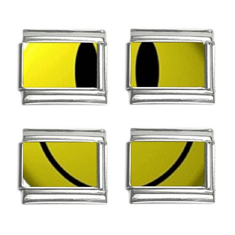 smiley face 9mm Italian Charm (4 pack) from UrbanLoad.com Front