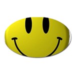 smiley face Magnet (Oval)