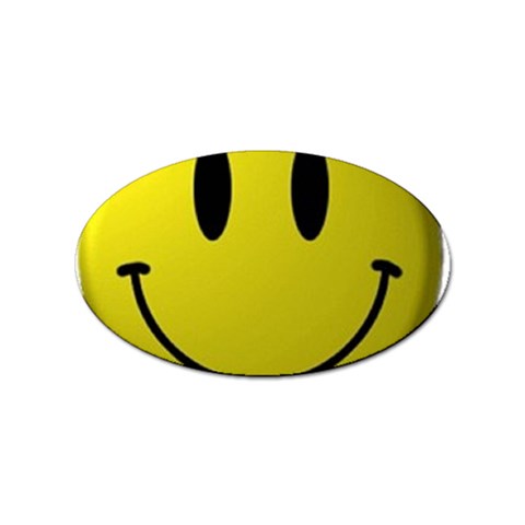 smiley face Sticker Oval (10 pack) from UrbanLoad.com Front