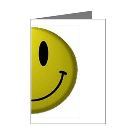smiley face Mini Greeting Card from UrbanLoad.com Left