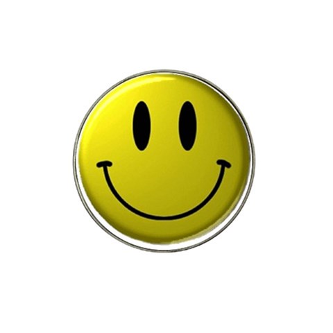 smiley face Hat Clip Ball Marker from UrbanLoad.com Front