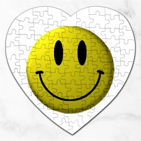 smiley face Jigsaw Puzzle (Heart) from UrbanLoad.com Front