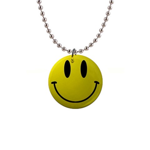 smiley face 1  Button Necklace from UrbanLoad.com Front