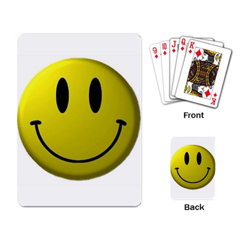 smiley face Playing Cards Single Design from UrbanLoad.com Back