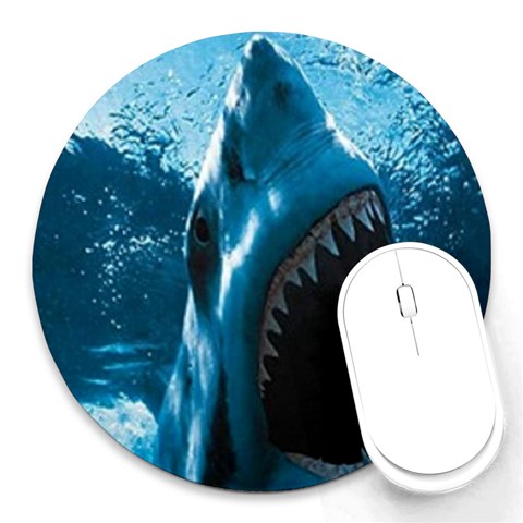 shark Round Mousepad from UrbanLoad.com Front