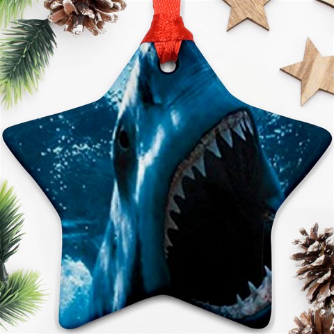 shark Ornament (Star) from UrbanLoad.com Front