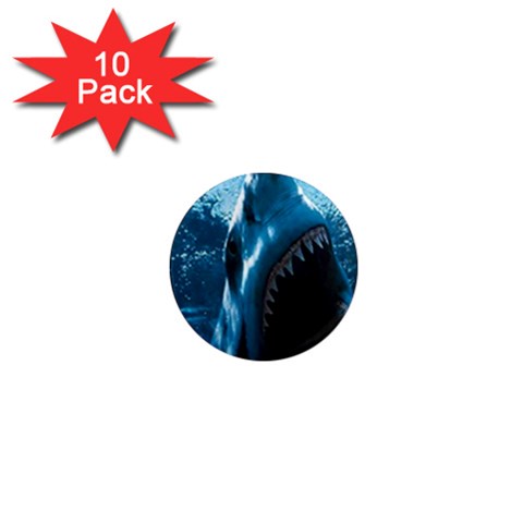 shark 1  Mini Magnet (10 pack)  from UrbanLoad.com Front