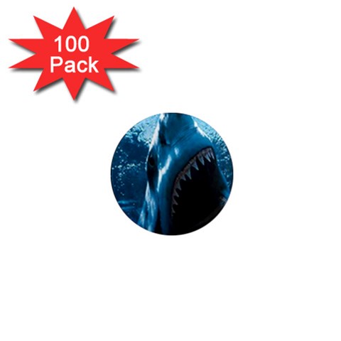 shark 1  Mini Magnet (100 pack)  from UrbanLoad.com Front