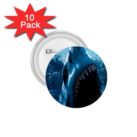 shark 1.75  Button (10 pack)  from UrbanLoad.com Front