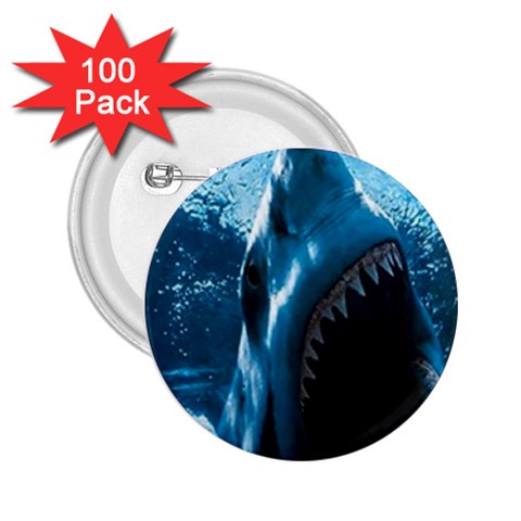 shark 2.25  Button (100 pack) from UrbanLoad.com Front