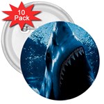 shark 3  Button (10 pack)