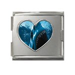 shark Mega Link Heart Italian Charm (18mm)