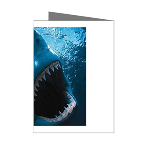 shark Mini Greeting Cards (Pkg of 8) from UrbanLoad.com Left