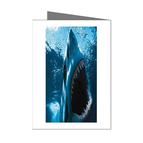 shark Mini Greeting Cards (Pkg of 8) from UrbanLoad.com Left
