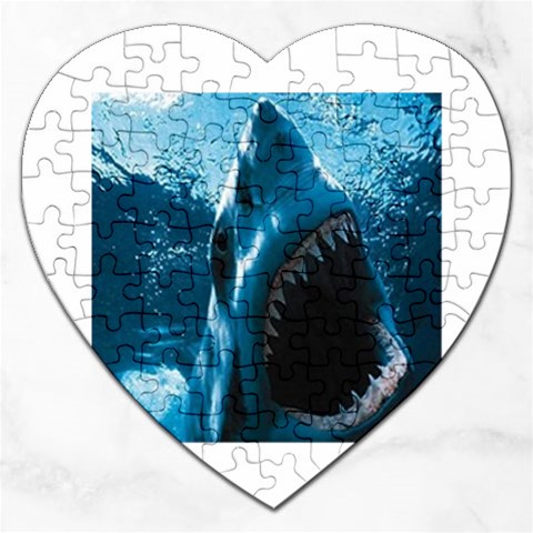 shark Jigsaw Puzzle (Heart) from UrbanLoad.com Front